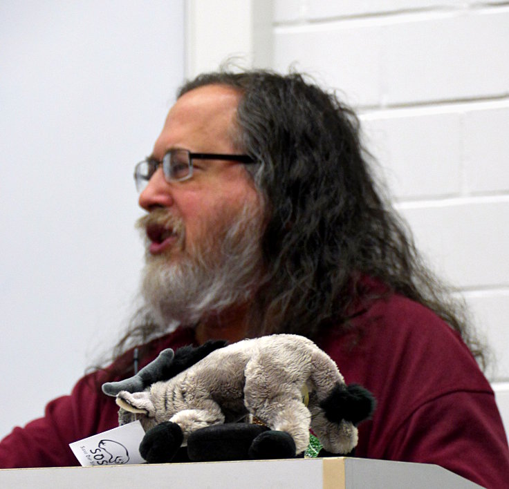 © www.linux-praktiker.de: Richard Stallman in Köln