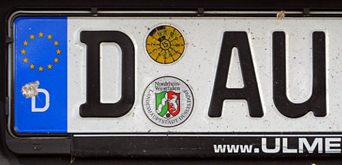 © www.linux-praktiker.de: Autokennzeichen Düsseldorf (DAU)