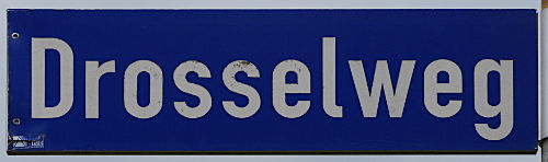© www.linux-praktiker.de: Straßenschild 'Drosselweg'